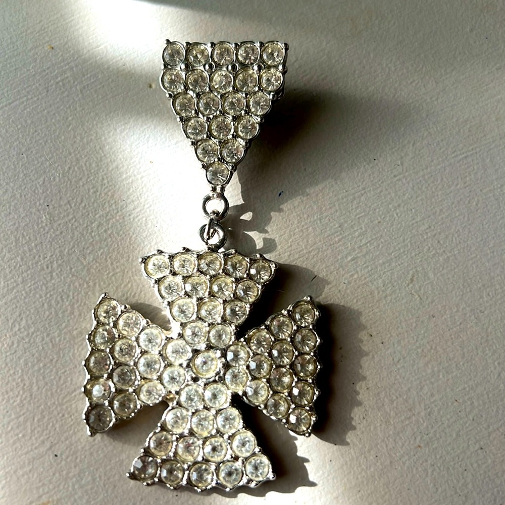 *80’s Bling Crystal Rhinestone “New Wave / Steampunk” Bling pin/brooch!